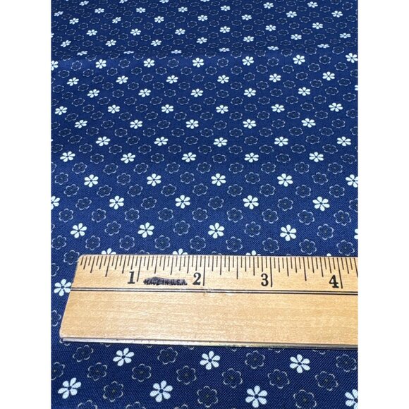 Navy Blue Floral Paisley Fabric by Maywood Studio 1/2 yard x 44" wide Cotton Sew - Picture 2 of 8